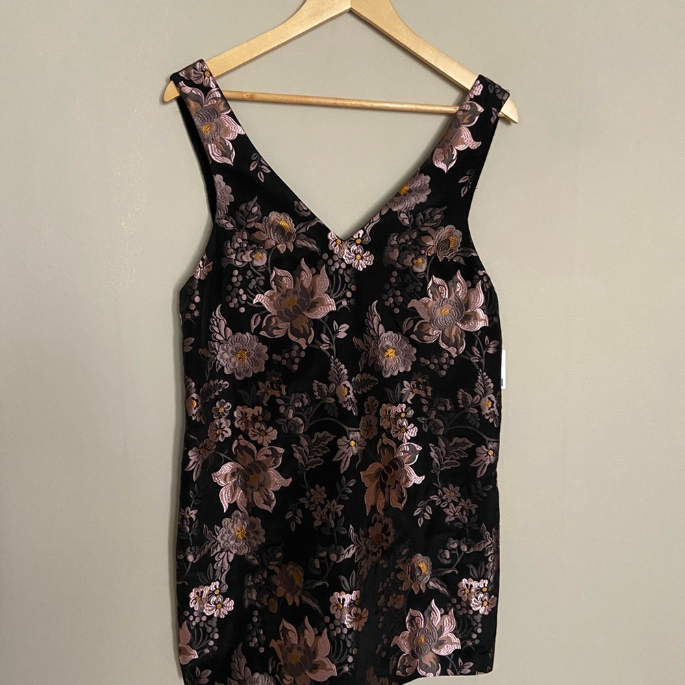 Urban Outfitters Black and Pink Floral Dress